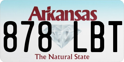 AR license plate 878LBT