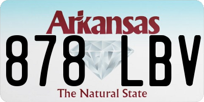 AR license plate 878LBV