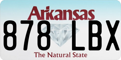 AR license plate 878LBX
