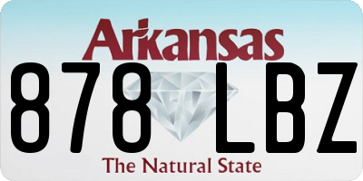 AR license plate 878LBZ