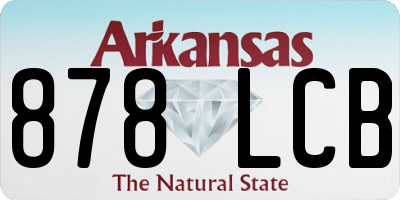 AR license plate 878LCB