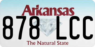 AR license plate 878LCC
