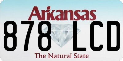 AR license plate 878LCD