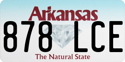 AR license plate 878LCE