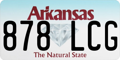 AR license plate 878LCG