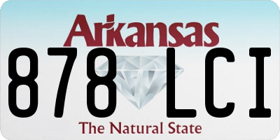 AR license plate 878LCI