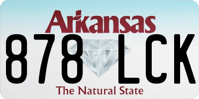 AR license plate 878LCK