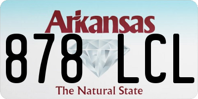 AR license plate 878LCL