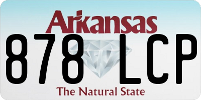 AR license plate 878LCP