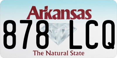 AR license plate 878LCQ