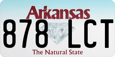 AR license plate 878LCT