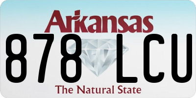 AR license plate 878LCU