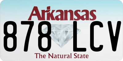 AR license plate 878LCV