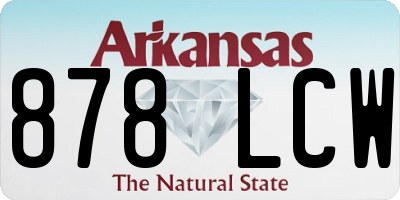 AR license plate 878LCW