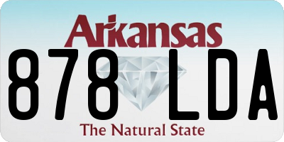 AR license plate 878LDA
