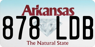 AR license plate 878LDB