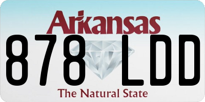 AR license plate 878LDD