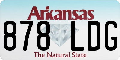 AR license plate 878LDG