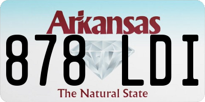 AR license plate 878LDI