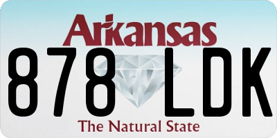 AR license plate 878LDK