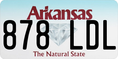 AR license plate 878LDL
