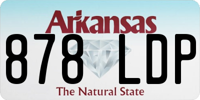 AR license plate 878LDP