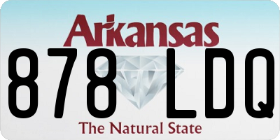 AR license plate 878LDQ