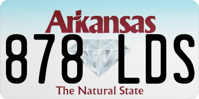 AR license plate 878LDS