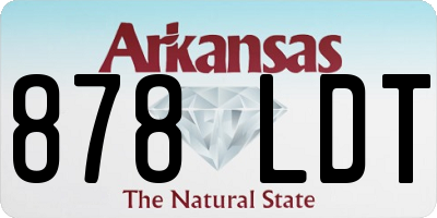 AR license plate 878LDT