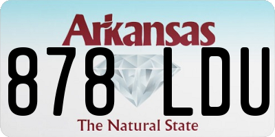 AR license plate 878LDU