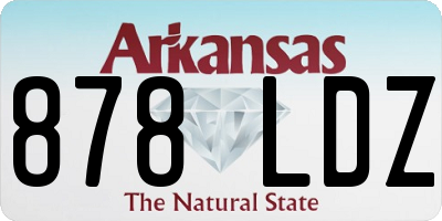 AR license plate 878LDZ