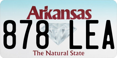 AR license plate 878LEA