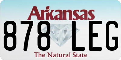 AR license plate 878LEG