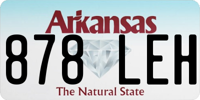 AR license plate 878LEH