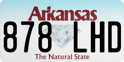 AR license plate 878LHD