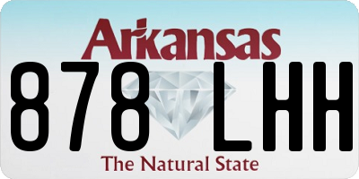 AR license plate 878LHH