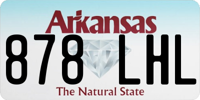 AR license plate 878LHL