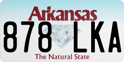 AR license plate 878LKA