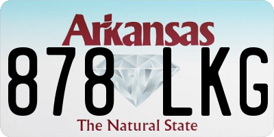 AR license plate 878LKG