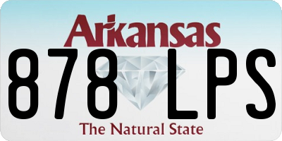AR license plate 878LPS