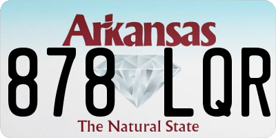 AR license plate 878LQR