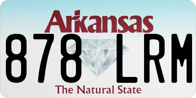 AR license plate 878LRM