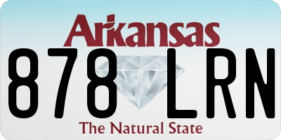AR license plate 878LRN