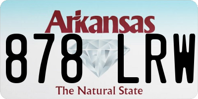 AR license plate 878LRW