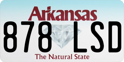 AR license plate 878LSD