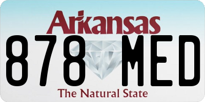 AR license plate 878MED