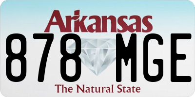 AR license plate 878MGE
