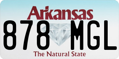 AR license plate 878MGL