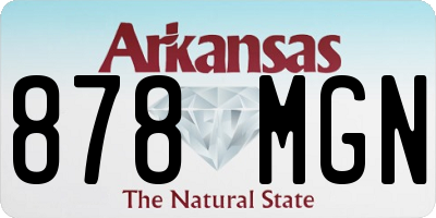 AR license plate 878MGN