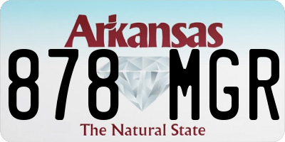 AR license plate 878MGR